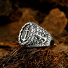 Men's Fashionable Exaggerated Anchor Cross Ring Hip Hop Jewelry Stainless Steel Geometric Polishing