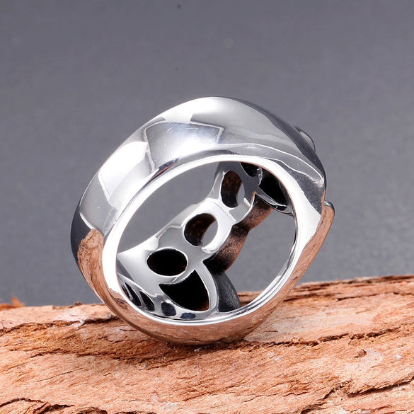 Men's Fighting Ring Stainless Steel Geometric Polished