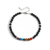 Men's Foot Accessories Volcanic Stone Beaded Ushape Glass Glaze Alloy Inlaid Artificial Gemstones Semiprecious Stones Hiphop Style