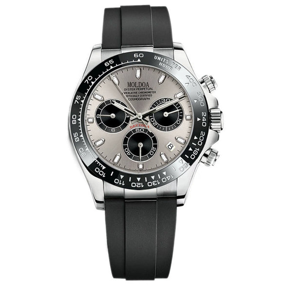Men's Fully Automatic Hollow Mechanical Multifunctional Luminous Waterproof Watch Alloy Case Stainless Steel Strap Round Dial Business Style