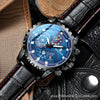 Men's Fully Automatic Mechanical Watch Stainless Steel Strap Round Dial Waterproof Luminous Calendar