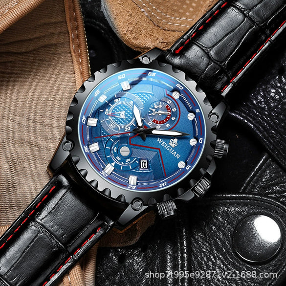 Men's Fully Automatic Mechanical Watch Stainless Steel Strap Round Dial Waterproof Luminous Calendar