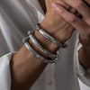 Men's Geometric Beaded Curved Bracelet Ccb Material