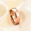Men's Geometric Curved Polished Tungsten Steel Ring With Electroplated Finish And Simple Versatile Design