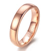 Men's Geometric Curved Polished Tungsten Steel Ring With Electroplated Finish And Simple Versatile Design