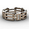 Men's Geometric Punk Style Copper Ring With Electroplated Metal Finish Light Luxury Fashion Jewelry