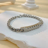 Men's Geometric Titanium Steel Bracelet With Electroplated Finish Fashion Street Style Jewelry Accessory