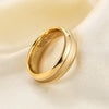 Men's Geometric Tungsten Steel Ring With Matte Vacuum Plated Finish Simple Couple Band Wholesale