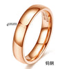 Men's Glossy Geometric Tungsten Steel Ring With Colorful Electroplated Finish And Simple Plain Design