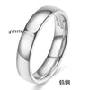 Men's Glossy Geometric Tungsten Steel Ring With Colorful Electroplated Finish And Simple Plain Design