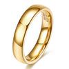 Men's Glossy Geometric Tungsten Steel Ring With Colorful Electroplated Finish And Simple Plain Design