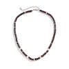 Men's Handmade Geometric Wooden Bead Necklace Hiphop Style