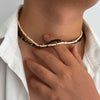 Men's Handmade Rice Beads Geometric Style Necklace