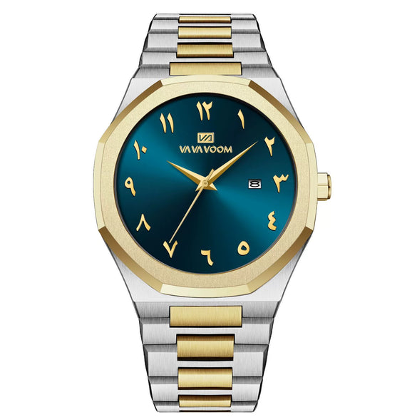 Men's Highend Waterproof Fashion Quartz Watch Alloy Case Stainless Steel Strap Round Dial