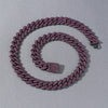 Men's Hip Hop Alloy Rhombus Cuban Chain With Full Diamond Design