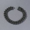 Men's Hip Hop Alloy Rhombus Cuban Chain With Full Diamond Design