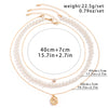 Men's Hip Hop Imitation Pearl Round Handmade Geometric Alloy Necklace