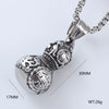 Men's Hip Hop Pendant Necklace Jewelry Stainless Steel Geometric Polished Retro Punk Fashion