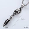 Men's Hip Hop Pendant Necklace Jewelry Stainless Steel Geometric Polished Retro Punk Fashion