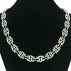 Men's Hip Hop Personality Necklace Alloy Geometric Diamond Stitching Cuban Chain Accessories