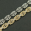 Men's Hip Hop Personality Necklace Alloy Geometric Diamond Stitching Cuban Chain Accessories