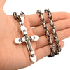 Men's Hip Hop Stainless Steel Cross Pendant Necklace