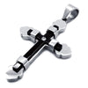 Men's Hip Hop Stainless Steel Cross Pendant Necklace