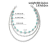Men's Hip Hop Style Turquoise Metal Waist Chain Pendant Accessories