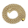 Men's Hiphop Alloy Cuban Chain Diamond Geometric Necklace