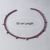 Men's Hiphop Alloy Cuban Chain Necklace With Geometric Diamond Design