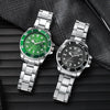 Men's Hiphop Alloy Imitation Mechanical Watch With Rotating Hollow Design Transparent Bottom Mineral Reinforced Glass Mirror Single Folding Buckle Waterproof And Luminous Features