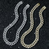Men's Hiphop Heavy Chain Necklace Zinc Alloy Geometric Cuban Chain Electroplating