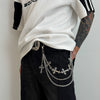 Men's Hiphop Metal Cross Pendant Pants Chain