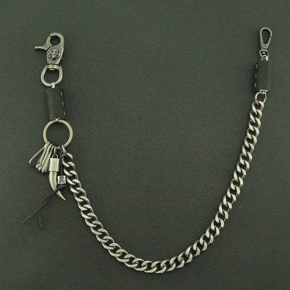 Men's Hiphop Metal Decorative Skull Waist Chain