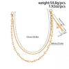 Men's Hiphop Metal Flower Pants Chain And Cross Pendant Accessories