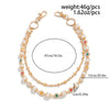Men's Hiphop Metal Pearl Floret Pants Chain Waist Chain Accessories