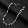 Men's Hiphop Metal Rivet Splicing Pants Chain Waist Chain