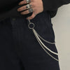 Men's Hiphop Niche Jeans Waist Chain Metal Pearl Stitching Cowboy Style High Street Accessories