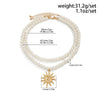 Men's Hiphop Niche Summer Alloy Geometric Pattern Handmade Sunflower Pendant Necklace