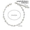 Men's Hiphop Retro Dice Splicing Metal Pearl Pants Chain Pendant