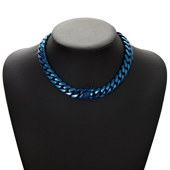 Men's Hiphop Stainless Steel Cuban Chain Jewelry With Animal Zodiac Pattern And Polish Processing