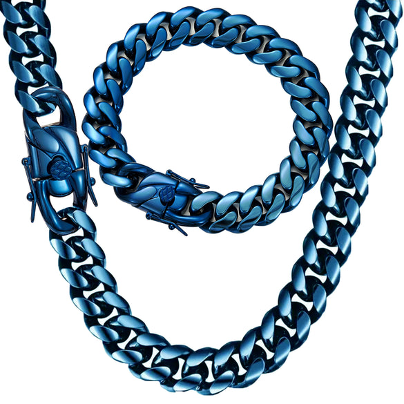 Men's Hiphop Stainless Steel Cuban Chain Jewelry With Animal Zodiac Pattern And Polish Processing
