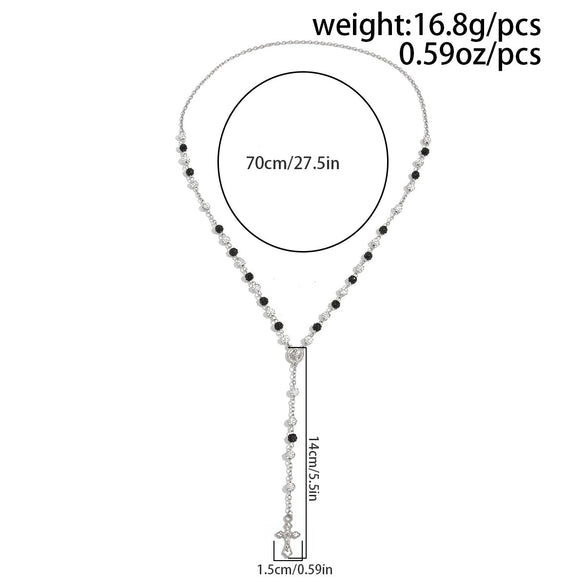 Men's Hiphop Style Alloy Geometric Pendant Handmade Necklace