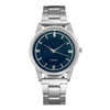 Men's Hiphop Style Alloy Watch With Round Dial And Stainless Steel Clasp