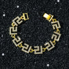 Men's Hiphop Style Geometric Zinc Alloy Cuban Chain Necklace With Electroplating Treatment