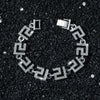 Men's Hiphop Style Geometric Zinc Alloy Cuban Chain Necklace With Electroplating Treatment