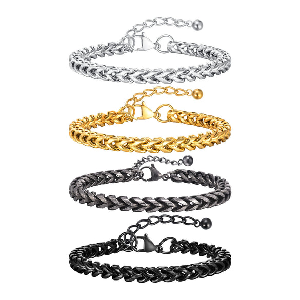 Men's Hiphop Titanium Steel Keel Chain Bracelet