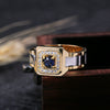 Men's Inlaid Zircon Copper Ring Jewelry