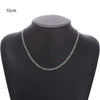 Men's Iron Alloy Nk Chain Necklace With Geometric Design And Electroplating Hiphop Style