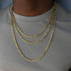 Men's Iron Alloy Nk Chain Necklace With Geometric Design And Electroplating Hiphop Style